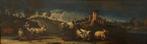 Scuola genovese (XVIII) - Peasant landscape with goat and, Antiek en Kunst, Kunst | Schilderijen | Klassiek
