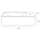 Fonteinset Differnz Force Beton 40x22x8 cm Donker Grijs Met, Ophalen of Verzenden, Nieuw