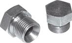 Plug G1/2 Staal met Buitenzeskant 60° Conus 300bar, Verzenden, Nieuw