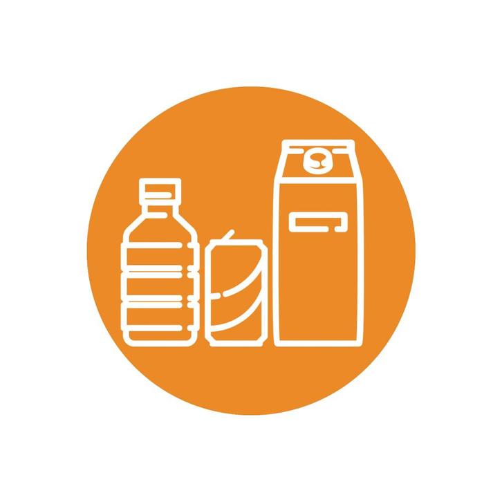 Functionals PMD afvalstroomsticker voor Revolved XL, Huis en Inrichting, Woonaccessoires | Prullenbakken, Nieuw, Verzenden