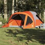 vidaXL Tunneltent 6-persoons waterdicht grijs en oranje, Caravans en Kamperen, Verzenden, Nieuw, Tot en met 2