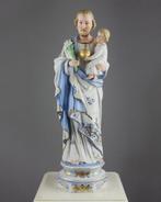 Beeldje - Jozef met Kind - 38cm - Bisque Porselein, Antiek en Kunst