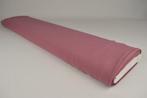 Donker oud roze chiffon stof  - 15 of 50 meter rol, Overige kleuren, 120 cm of meer, Ophalen of Verzenden, Polyester