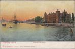 AMSTERDAM - Oosterdok met Marine, Verzamelen, Ansichtkaarten | Nederland, Verzenden, Gelopen