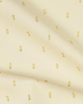 Viscose Lurex Ecru, Hobby en Vrije tijd, Stoffen en Lappen, Overige kleuren, Nieuw