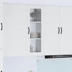 vidaXL Keukenkast aan de muur met plank Hoogglans wit 40 x, Huis en Inrichting, Keuken | Keukenelementen, Verzenden, Nieuw, Wit