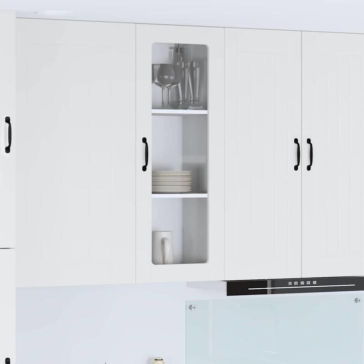vidaXL Keukenkast aan de muur met plank Hoogglans wit 40 x, Huis en Inrichting, Keuken | Keukenelementen, Wit, Nieuw, Verzenden