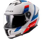 LS2 FF808 STREAM II VINTAGE Wit Blauw Rood-06 Integraalhelm, Motoren, Kleding | Motorhelmen, Verzenden, Nieuw met kaartje, Overige merken