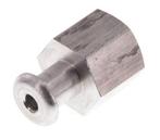 G 1/4 Female Aluminum Vacuum Zuignap Fitting DN 4 SW 17 [2, Verzenden, Nieuw