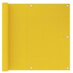 vidaXL Balkonscherm 90x500 cm HDPE geel, Verzenden, Nieuw