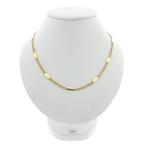 Gouden gourmetschakel ketting met gesloten staafjes, Ophalen of Verzenden, Gebruikt, Overige kleuren, Goud