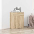 vidaXL Dressoir 60x30x75 cm bewerkt hout sonoma eikenkleurig, Verzenden, Nieuw, 50 tot 100 cm, 25 tot 50 cm