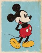 Poster Mickey Mouse Retro 40x50cm, Nieuw, A1 t/m A3, Verzenden