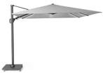 Challenger T2 glow zweefparasol 300x300 cm lichtgrijs, Tuin en Terras, Parasols, Ophalen of Verzenden, Nieuw