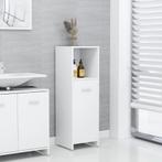 vidaXL Badkamerkast 30x30x95 cm bewerkt hout wit, Huis en Inrichting, Badkamer | Badkamermeubels, Verzenden, Nieuw, Minder dan 100 cm