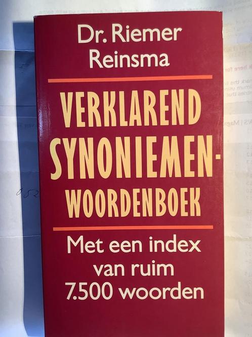 VERKLAREND SYNONIEMENWOORDENBOEK 9789021837635 Reinsma, Boeken, Overige Boeken, Zo goed als nieuw, Verzenden