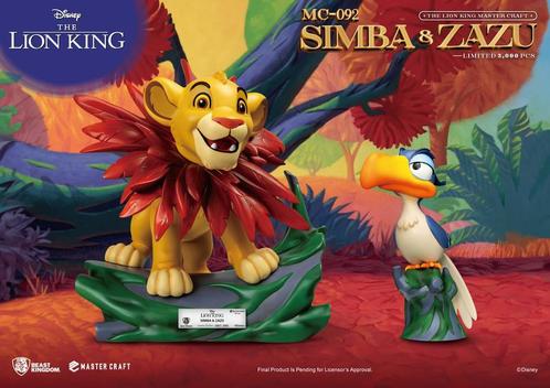 Disney Master Craft Statue 2-Pack The Lion King Simba & Zazu, Verzamelen, Disney, Nieuw, Ophalen of Verzenden