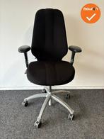 RH Logic 400 XL - zwarte stoffering  - Grijs voetkruis - ler, Werkplek, Ophalen of Verzenden, Gebruikt, Stoel