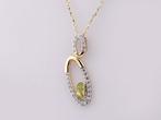 Ketting met hanger - 14 karaat Geel goud - 0.50ct. tw.