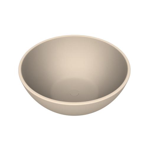 Waskom Arcqua Prince Opbouw 38x14 cm Rond Mat Zand, Doe-het-zelf en Verbouw, Sanitair, Overige typen, Nieuw, Ophalen of Verzenden