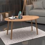 [en.casa] Salontafel Sindal 41x90x50 cm houtkleurig, Huis en Inrichting, Tafels | Salontafels, Verzenden, Nieuw