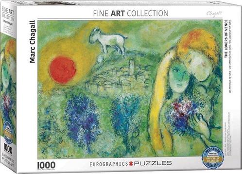 Marc Chagall - The Lovers of Venice Puzzel (1000 stukjes) |, Hobby en Vrije tijd, Denksport en Puzzels, Nieuw, Verzenden