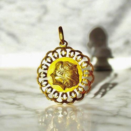 Hanger - 18 karaat Geel goud - Handgemaakt, Sieraden, Tassen en Uiterlijk, Antieke sieraden