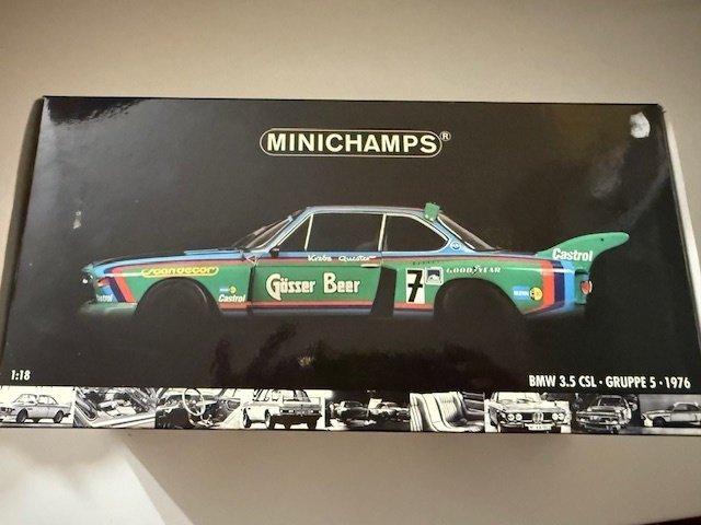 Minichamps 1:18 - Modelauto - BMW – 3.5 CSL Gruppe 5, Hobby en Vrije tijd, Modelauto's | 1:5 tot 1:12