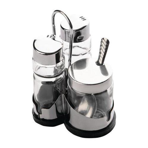 Comas menageset voor zout, peper en mosterd, Zakelijke goederen, Horeca | Keukenapparatuur, Nieuw in verpakking, Verzenden