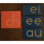 Schuurpapieren dubbelklanken in blokschrift (zie omschrijvin, Verzenden, Nieuw