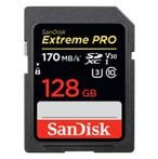 SANDISK 128 GB SD EXTREME 170MB/S CLASS 10 U3 GEHEUGENKAART