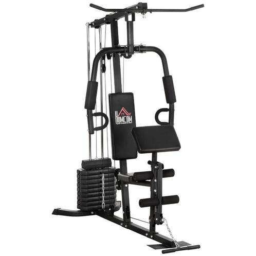 TRUUSK Krachtstation Met 45 Kg Gewichtsblok 180 X 108 X 200, Sport en Fitness, Fitnessmaterialen, Nieuw, Verzenden