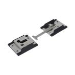 Deur vastzetter - Met tegenstuk - 130 x 45mm - Inox staal, Doe-het-zelf en Verbouw, Hang- en Sluitwerk, Ophalen of Verzenden, Nieuw