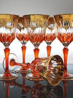 Kelk (6) - 24 kt goud - met de hand beschilderde gouden, Antiek en Kunst, Antiek | Meubels | Tafels