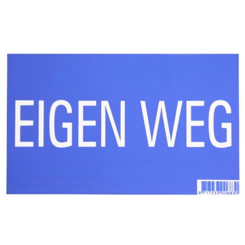 MM Eurotool Bord EIGEN WEG Kunststof - Blauw - 20 x 12 cm, Zakelijke goederen, Kantoor en Winkelinrichting | Kantoormeubilair en Inrichting