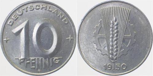 Duitsland 10 Pfennig Ddr 1950 E vorzueglich/stempelglanz..., Postzegels en Munten, Munten | Europa | Niet-Euromunten, Verzenden