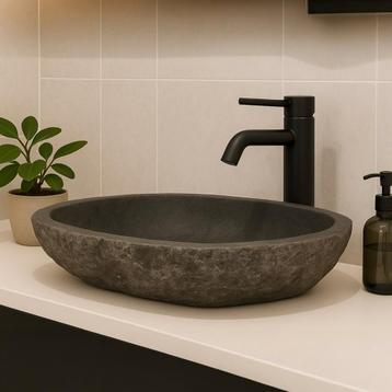 Wasbak | Wastafel | Natuursteen | Ovaal | 46-53x34-40cm beschikbaar voor biedingen