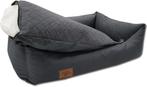 Luxe hondenmand als geschenk - Antraciet hondenbed met el..., Ophalen of Verzenden, Nieuw, Stof