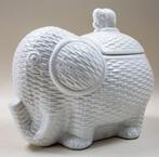 dekselvaas - Keramiek - Witte keramieken vaas, Antiek en Kunst