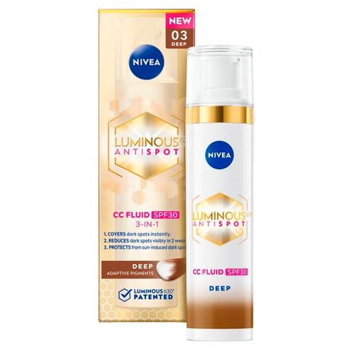 NIVEA Cellular Luminous630 Anti-spot 03 Deep 3-in-1 SPF30 CC, Sieraden, Tassen en Uiterlijk, Uiterlijk | Cosmetica en Make-up