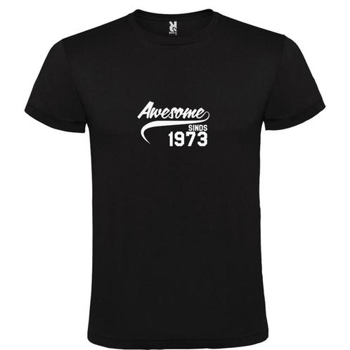 T-shirt met de tekst Awesome sinds 1973, Kleding | Heren, T-shirts, Overige kleuren, Nieuw, Overige maten, Verzenden
