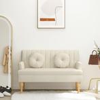 vidaXL Bankje met kussens 113x64,5x75,5 cm linnen, Huis en Inrichting, Verzenden, Nieuw, Stof