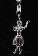 Zilveren Hawaii danseres hanger en/of bedel, Sieraden, Tassen en Uiterlijk, Verzenden, Nieuw
