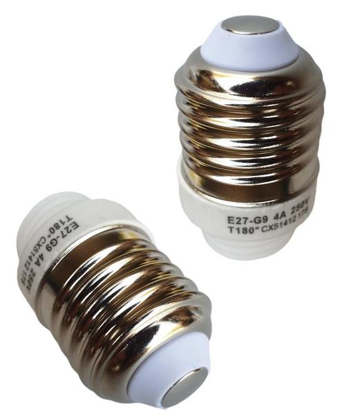 E27 fitting - G9 fitting verloopfitting 2 stuks | wit 230V A, Huis en Inrichting, Lampen | Overige, Nieuw, Verzenden