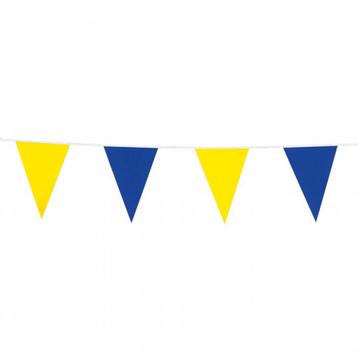 Vlaggenlijn Geel Blauw Oldenzaal 10 meter beschikbaar voor biedingen