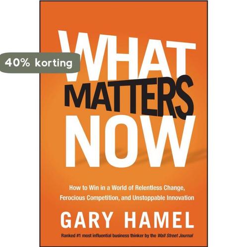 What Matters Now 9781118120828 Gary Hamel, Boeken, Taal | Engels, Gelezen, Verzenden