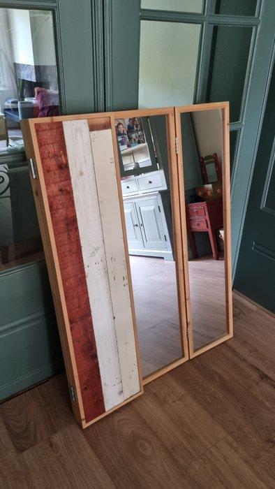 Piet Hein Eek - Spiegel - Andrt - Spiegel in sloophout, Antiek en Kunst, Kunst | Designobjecten