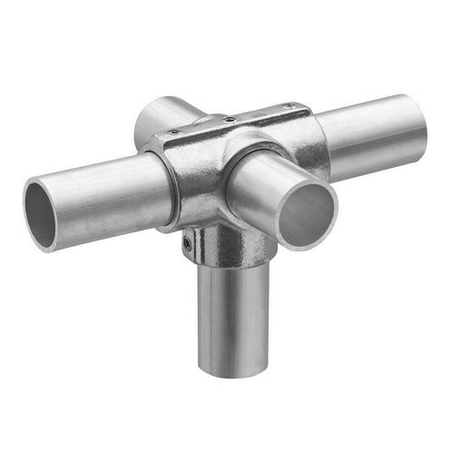 Buiskoppeling T-stuk Zij-uitgang Ø 48 mm Aluminium, Doe-het-zelf en Verbouw, IJzerwaren en Bevestigingsmiddelen, Nieuw, Verzenden