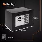 Ruhhy elektronische kluis met cijferslot en noodsleutel -..., Ophalen of Verzenden, Nieuw in verpakking