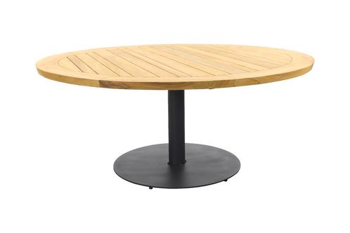 Taste Saba low dining tafel - Ø160 cm. ronde tuintafel, Tuin en Terras, Tuintafels, Nieuw, Hout, Rond, Verzenden